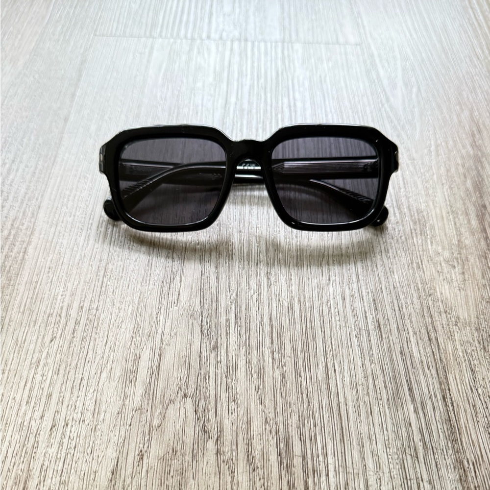 quay australia playback black retro modern rectangle sunglasses eyewear NEW